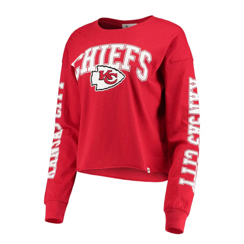 NFL 47 Brand - Women's Kansas City Chiefs Long Sleeve T-Shirt
