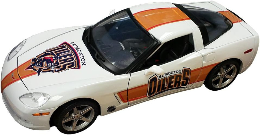 NHL Edmonton Oilers 1:18 Scale Chevrolet Corvette Coupe