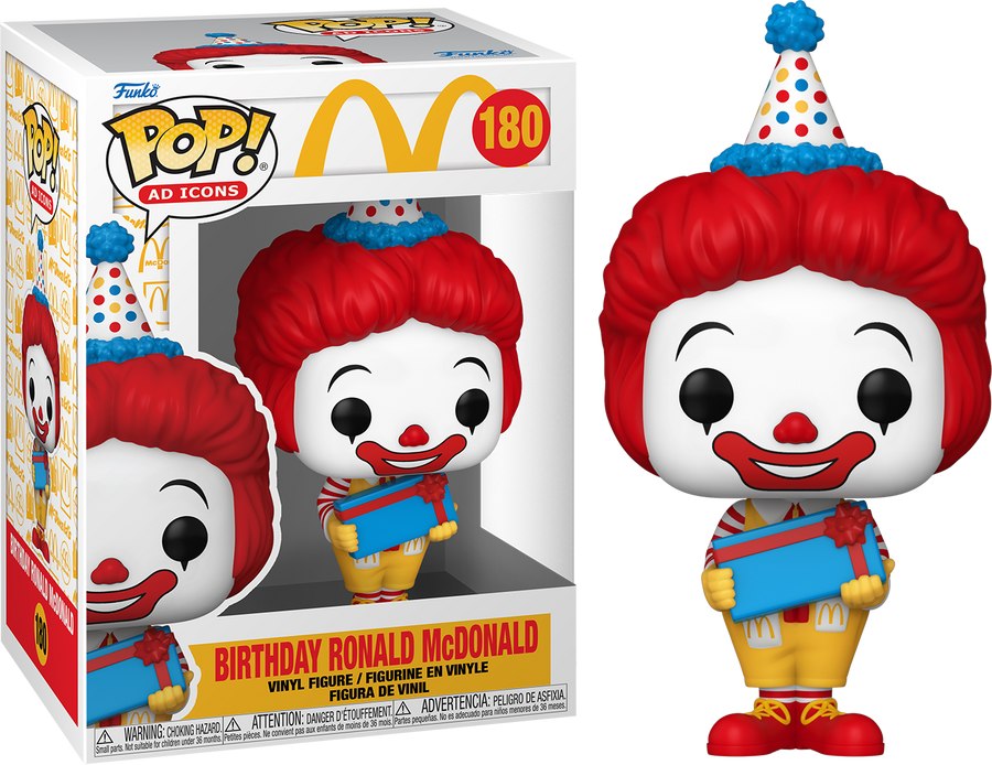 Funko POP Birthday Ronald McDonald #180 - McDonalds Ad Icon