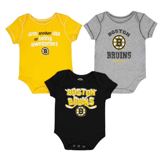 NHL Boston Bruins Infant 3pc Creeper Set