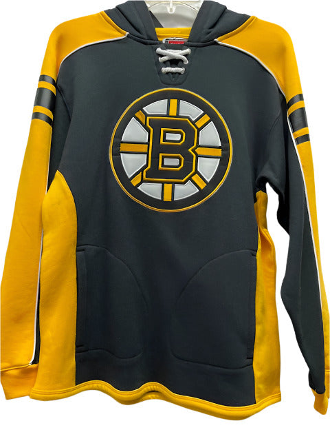 NHL Boston Bruins Youth Reebok Face Off Jersey Hoodie