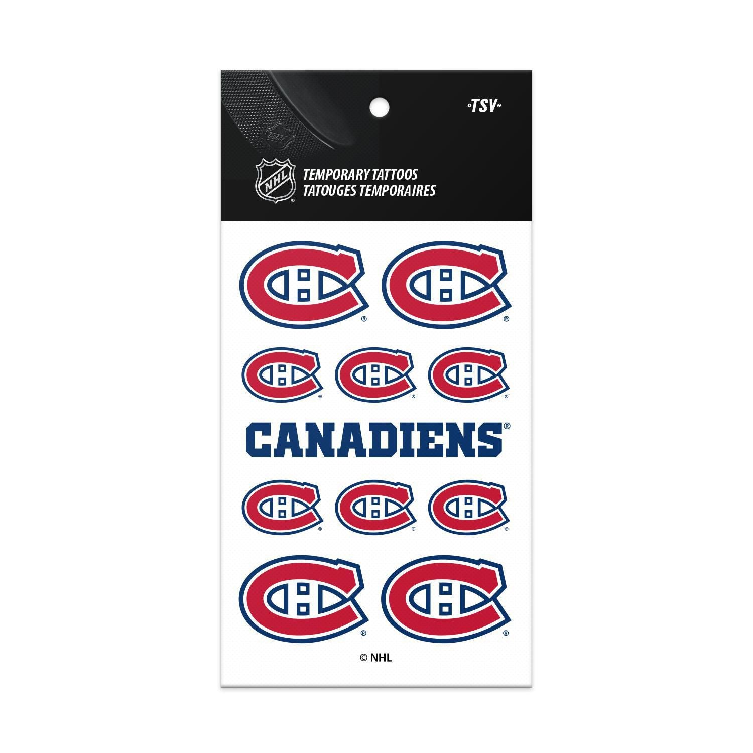 NHL Montreal Canadiens Temporary Tattoos