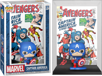 Funko POP Comic Covers Captain America #27 -Marvel Avengers