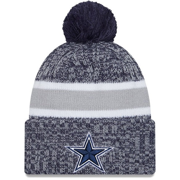 NFL Dallas Cowboys New Era Sideline Sports Knit Toque with Pom