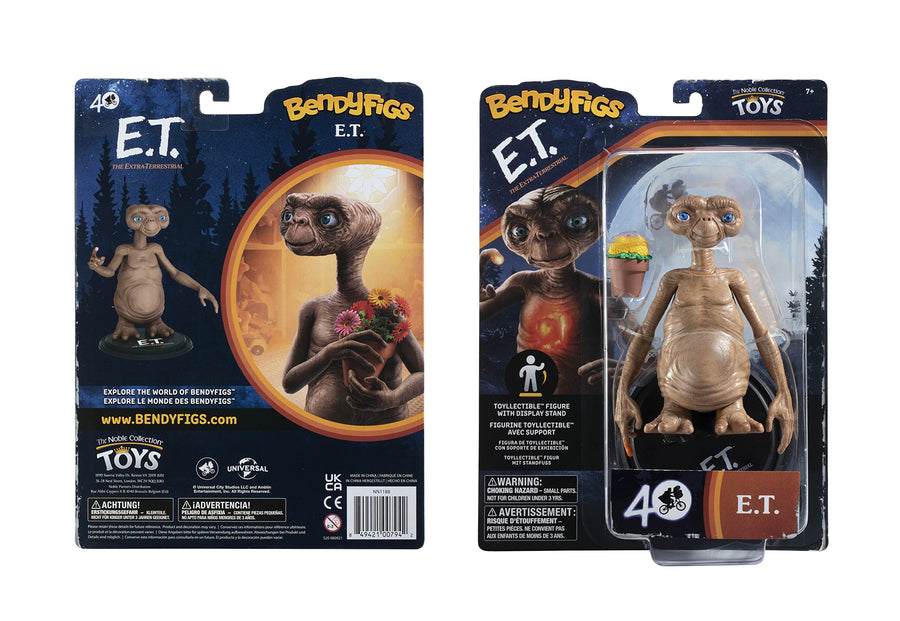 E.T. (40th Anniversary) Bendyfigs Toyllectible Figure by Noble Collection