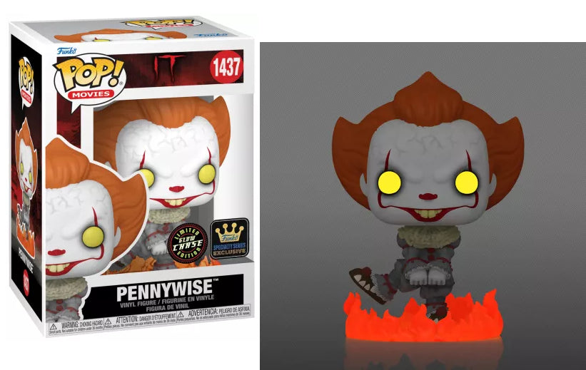 Funko POP Pennywise #1437 Glow CHASE (Funko Specialty Series Exclusive) -IT