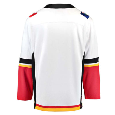 NHL Calgary Flames Youth L/XL Fanatics Breakaway Jersey - White