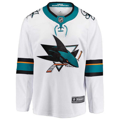 NHL San Jose Sharks Youth Fanatics Breakaway Jersey - White