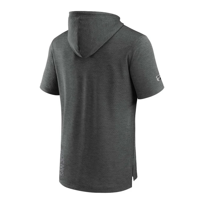 Fanatics - Men's San Jose Sharks Short Sleeve Pullover Hoodie