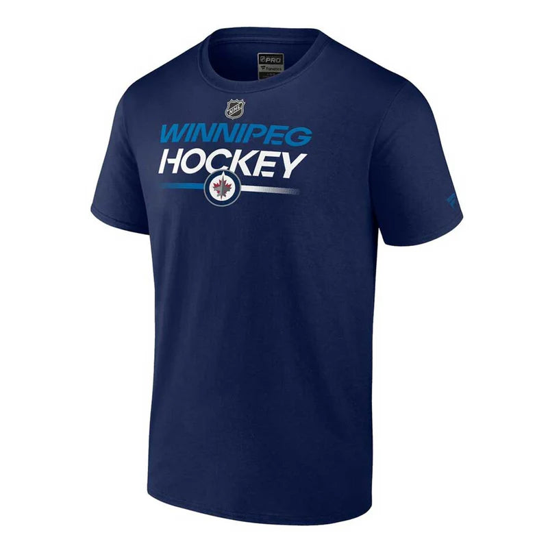 NHL Fanatics - Men's Winnipeg Jets Authentic Pro Short Sleeve T-Shirt