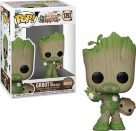 Funko POP Groot as Iron Man #1393- Marvel We Are Groot (Celebrating Marvel 85 Years)