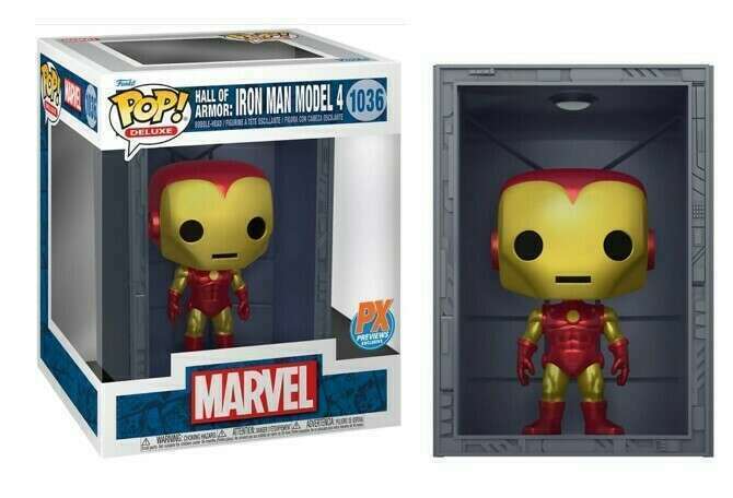 Funko POP Deluxe - Hall of Armor: Iron Man Model 4 #1036 - Marvel