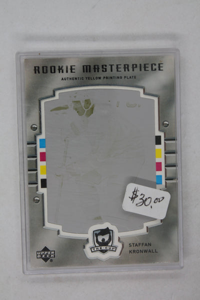Staffan Kronwall 2005-06 Upper Deck The Cup PRINTING PLATE 1/1 Rookie Year