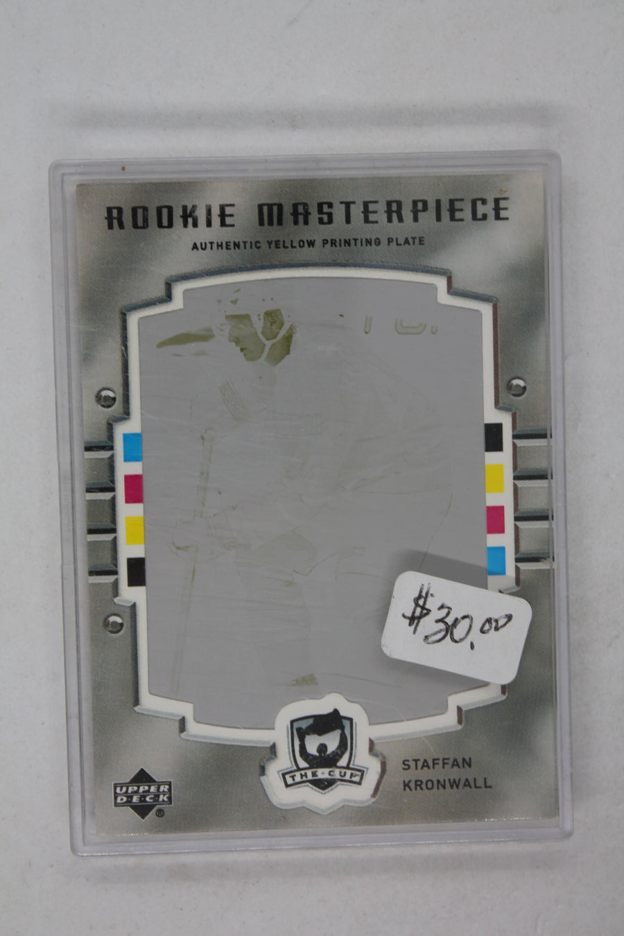 Staffan Kronwall 2005-06 Upper Deck The Cup PRINTING PLATE 1/1 Rookie Year