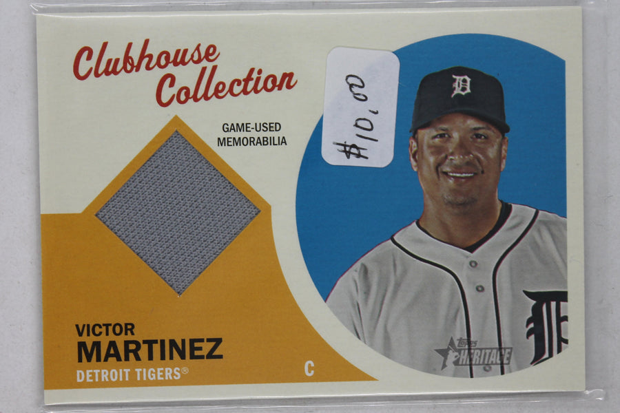 Victor Martinez 2012 Topps Heritage - Clubhouse Collection Relics Card