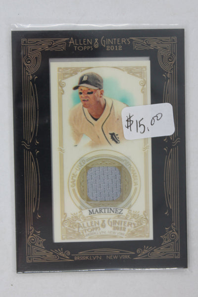 Victor Martinez 2012 Topps Allen & Ginter's - Framed Mini Relics Card