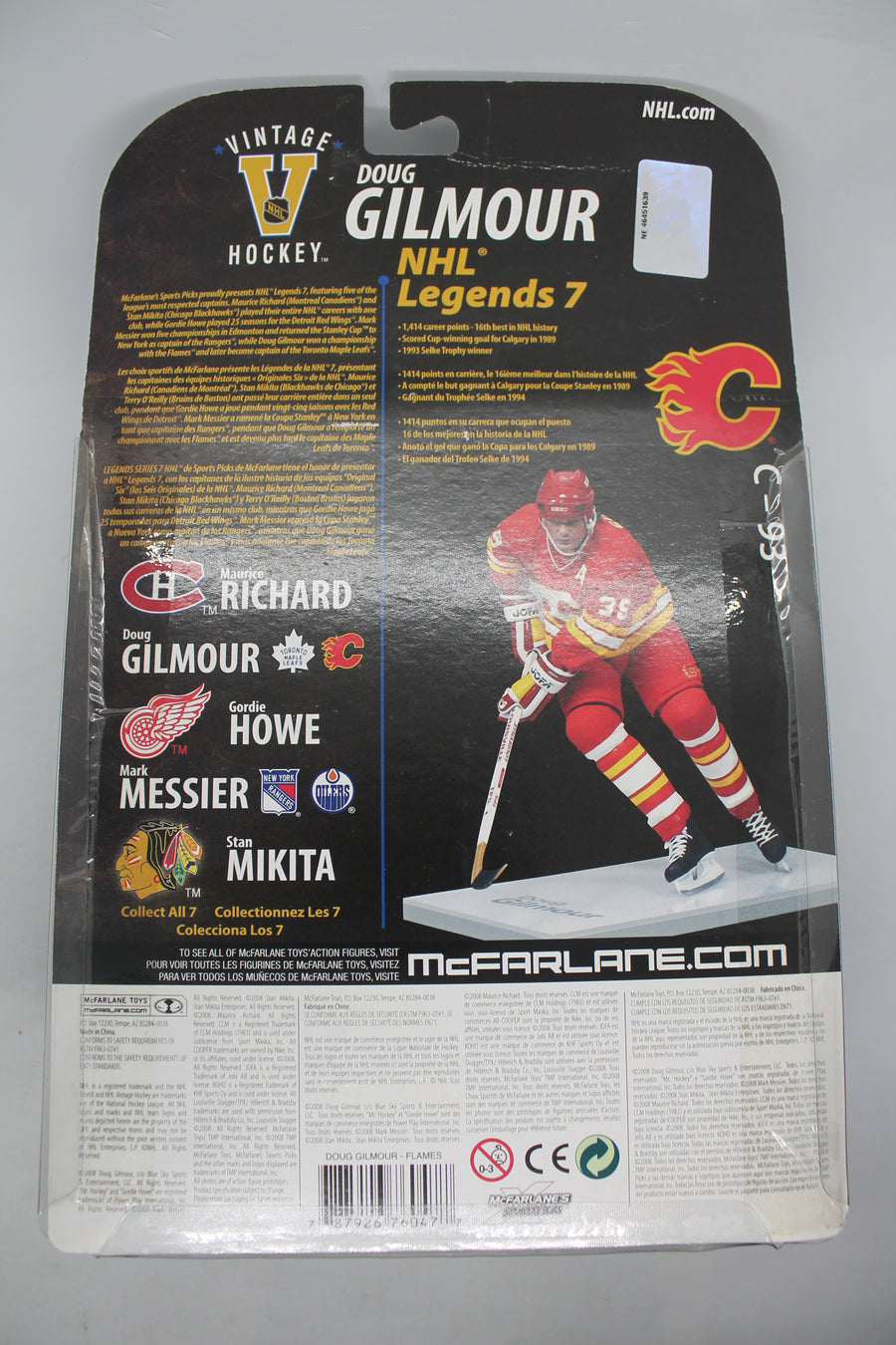 DOUG GILMOUR MCFARLANE - NHL LEGENDS 7 CALGARY FLAMES ACTION FIGURE