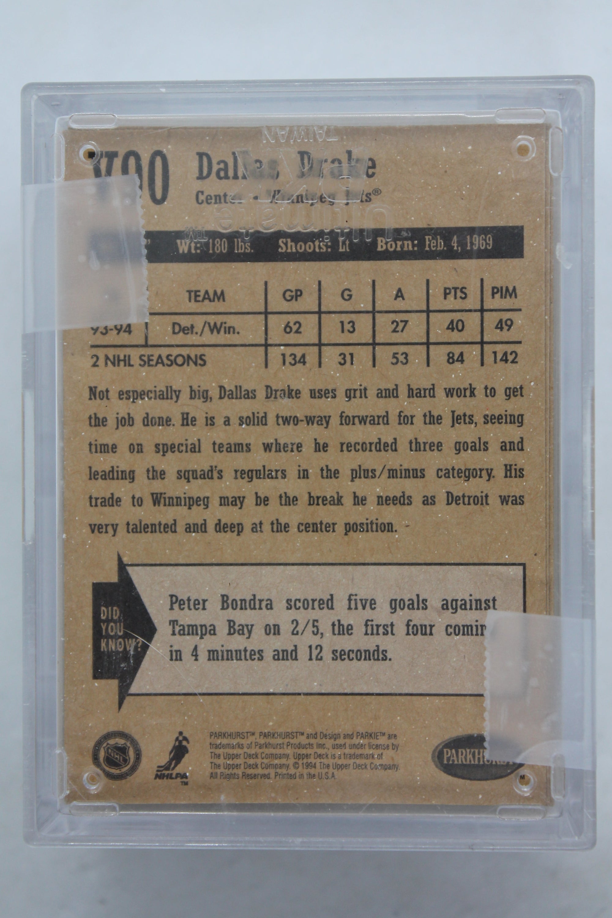 1994-95 UD Parkhurst Vintage Complete Set (90)
