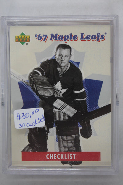 2007 Upper Deck 1967 Toronto Maple Leafs Complete Set (30)
