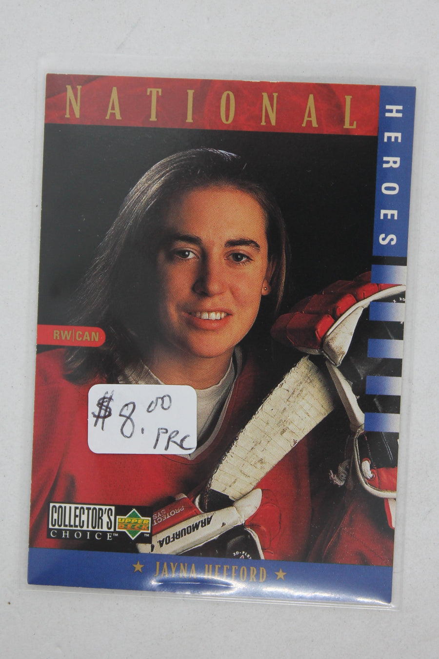 Jayna Hefford 1997-98 Upper Deck Collector's Choice - National Heroes - PRC