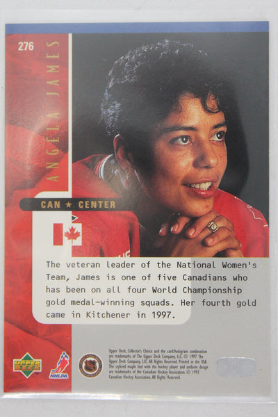 Angela James 1997-98 Upper Deck Collector's Choice - National Heroes - PRC