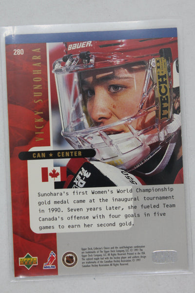 Vicky Sunohara 1997-98 Upper Deck Collector's Choice - National Heroes - PRC