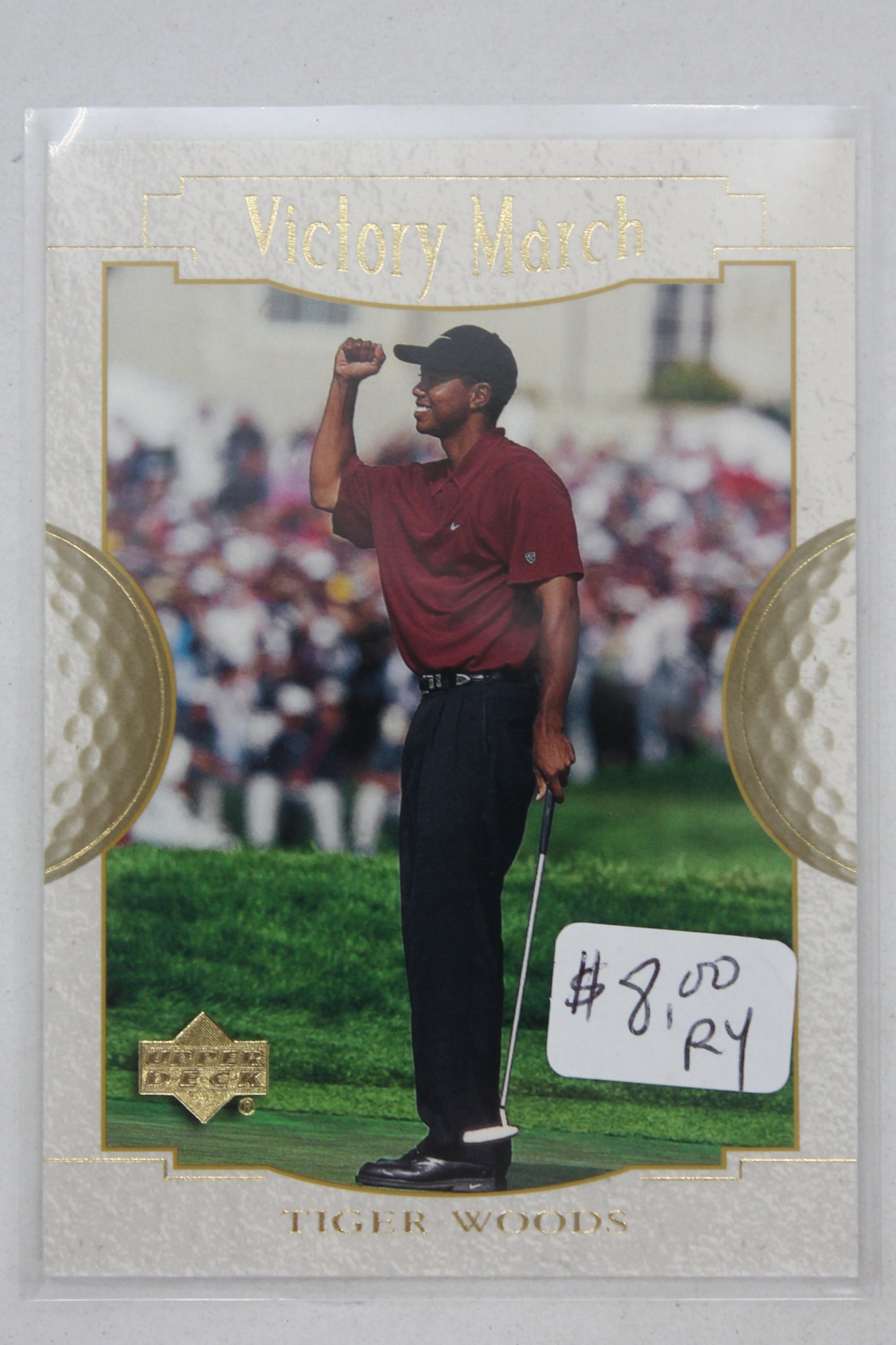 Tiger Woods 2001 Upper Deck - Victory March Rookie Card