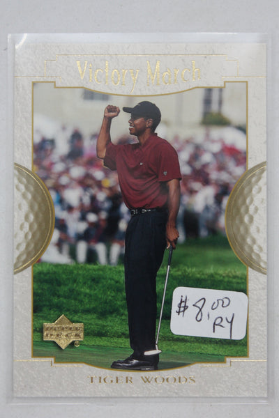 Tiger Woods 2001 Upper Deck - Victory March Rookie Card