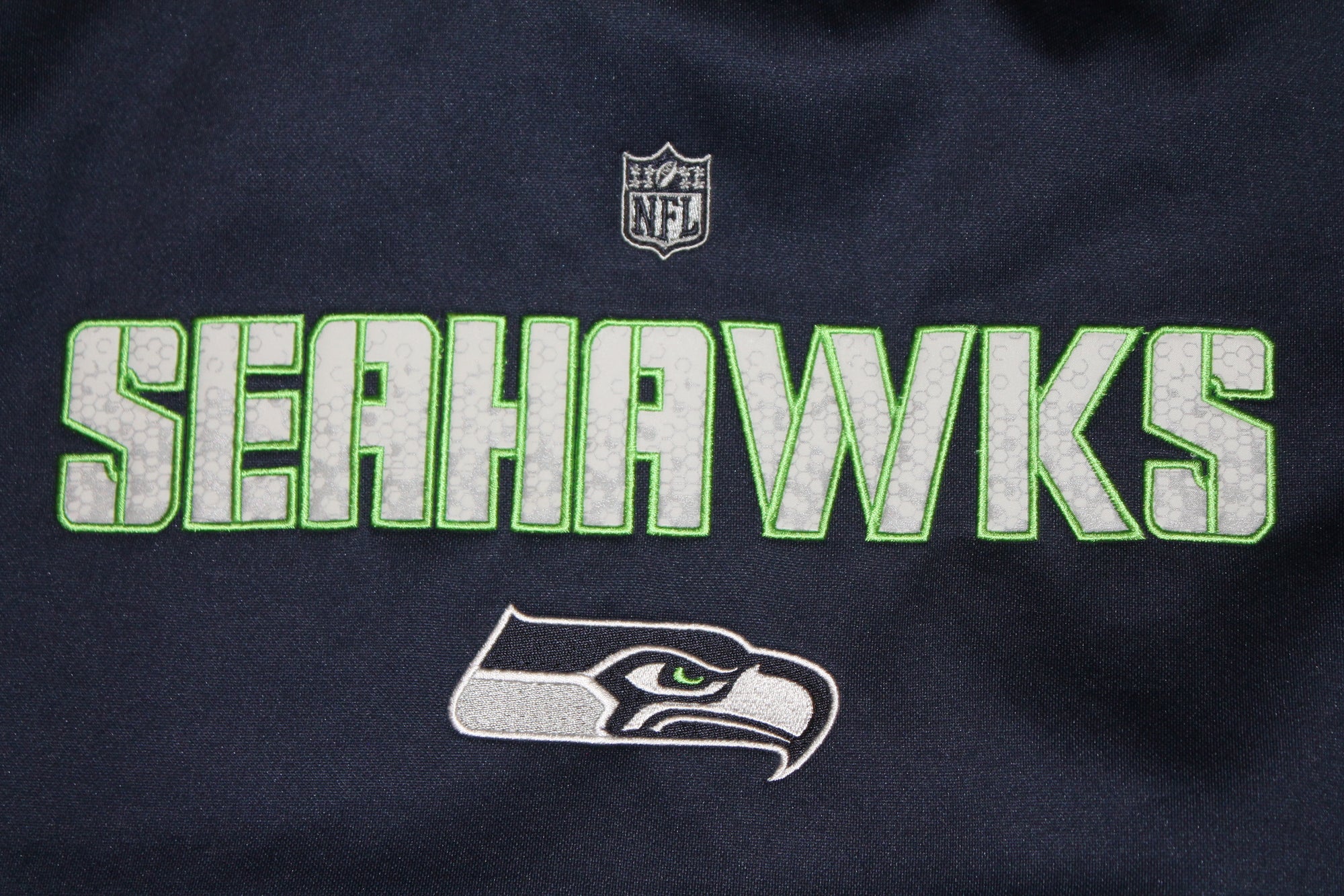 NFL Seattle Seahawks Youth NFL Apparel Hoodie - Octagons on Sleeves and Hood