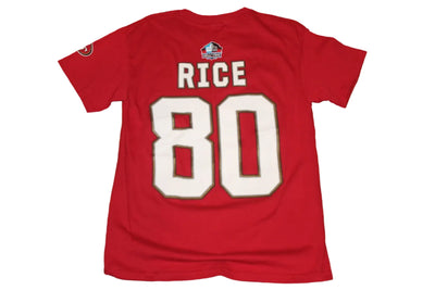 NFL San Francisco 49ers Men's Jerry Rice #80 NFL Team Apparel T-Shirt - Medium