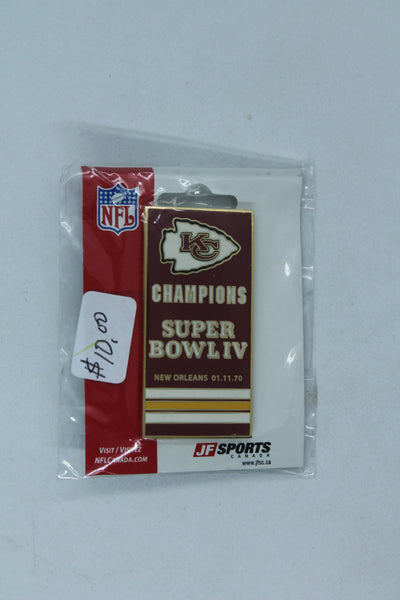 NFL Kansas City Chiefs Super Bowl IV Champions Pin - New Orleans 1970