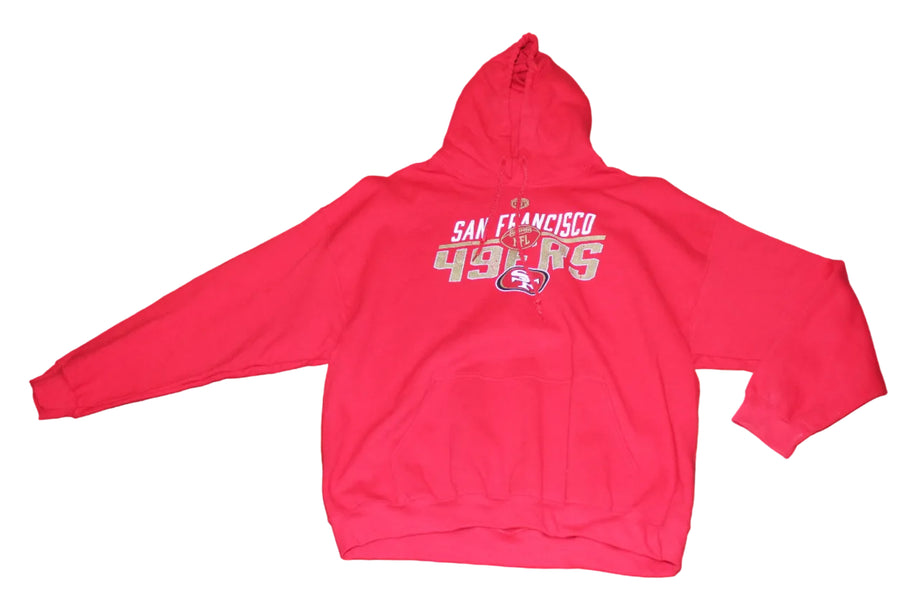 NFL San Francisco 49ers Men's Old Time Football Hoodie - XXLarge