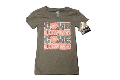 NHL Detroit Red Wings "Love" Youth Girl's Tee