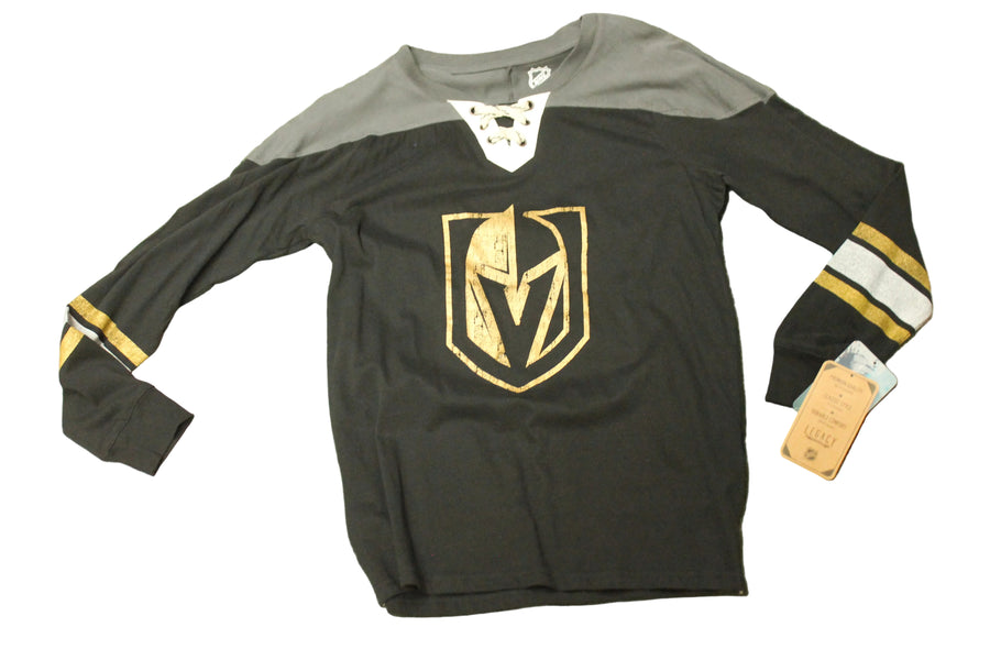 NHL Las Vegas Knights Youth Lacer Vintage Long Sleeve Tee