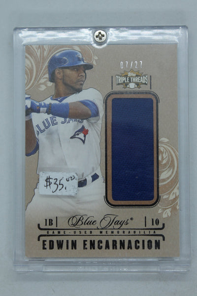 Edwin Encarnacion 2014 Topps Triple Threads Unity Jumbo Relics #07/27 Jersey Card