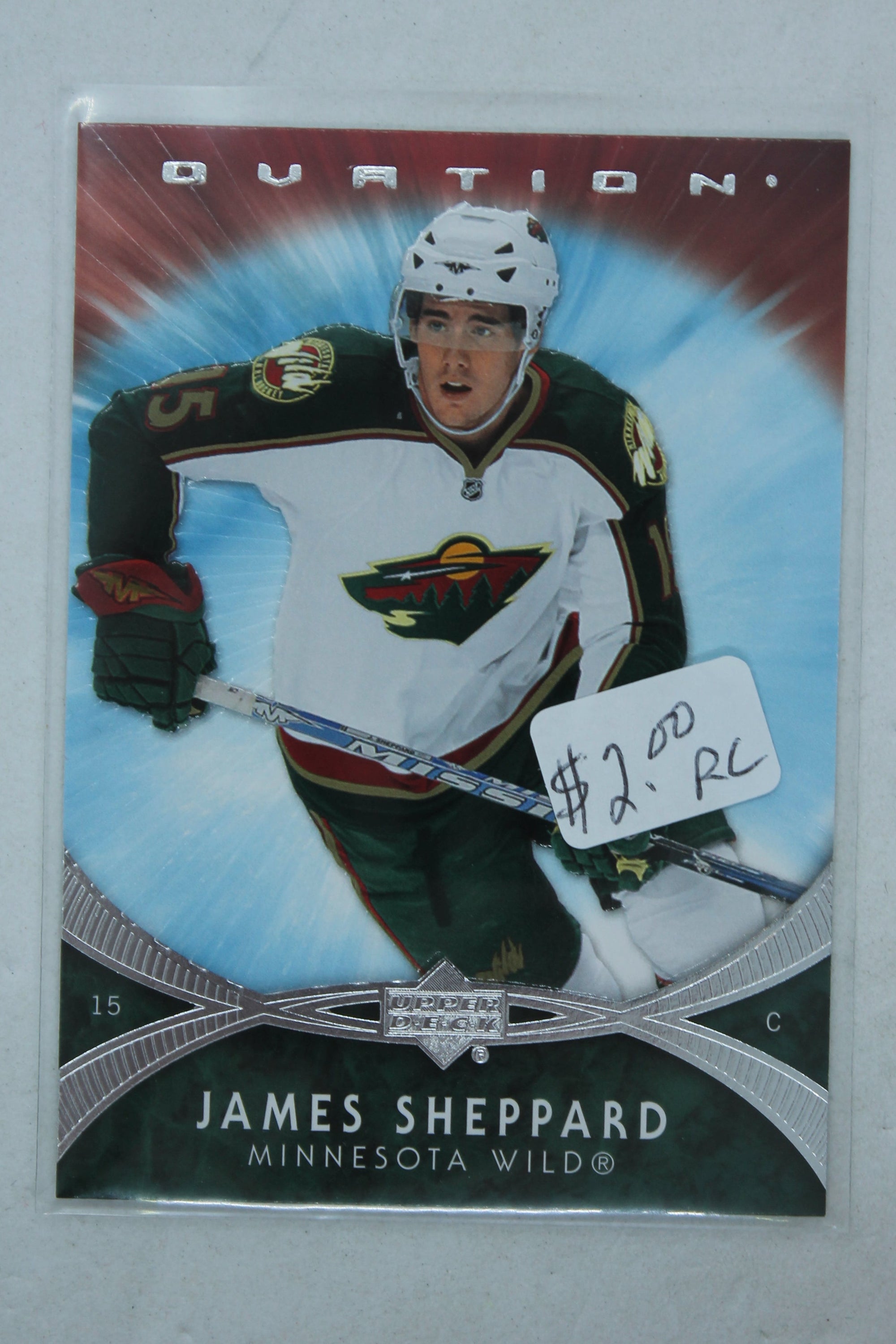 James Sheppard 2007-08 Upper Deck Ovation Rookie Card