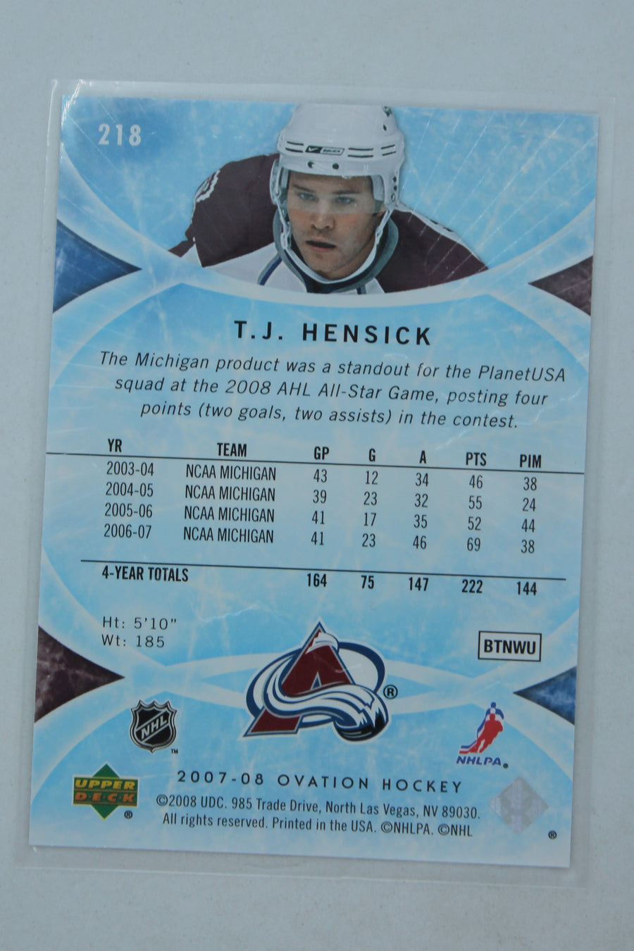 David Perron 2007-08 Upper Deck Ovation Rookie Card