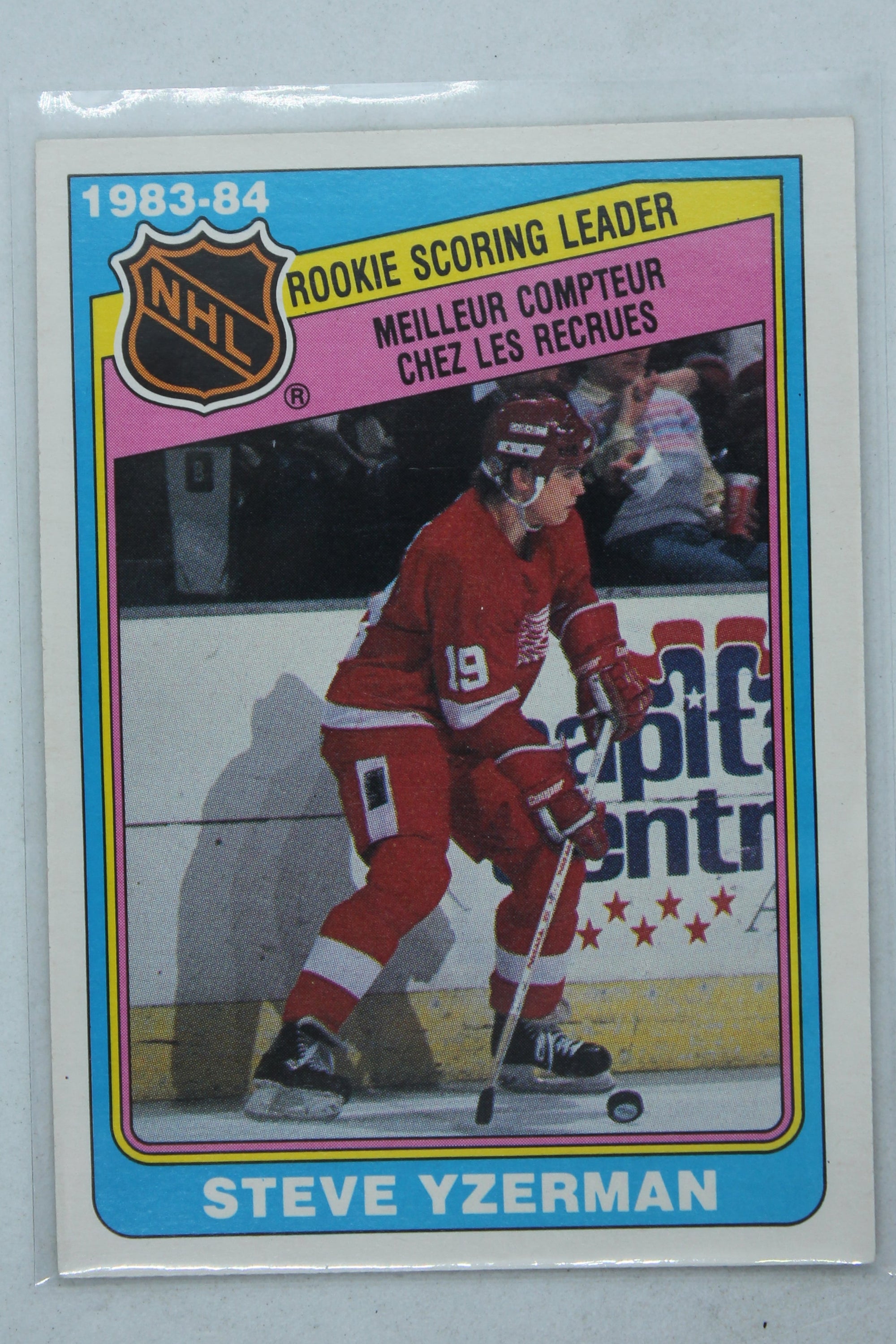 Steve Yzerman HOF 1984-85 O-Pee-Chee - League Leaders Rookie Year Card