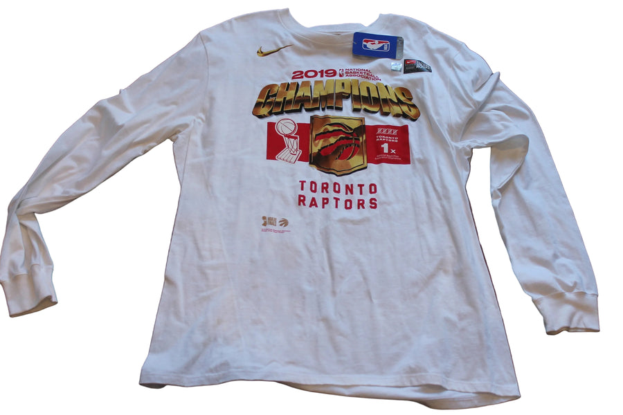 NBA Toronto Raptors Nike Men's 2019 NBA Champions Long Sleeve Tee