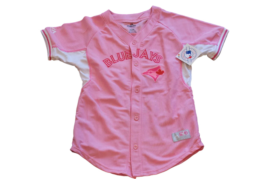 MLB Toronto Blue Jays Youth Girls Majestic Jersey - Pink
