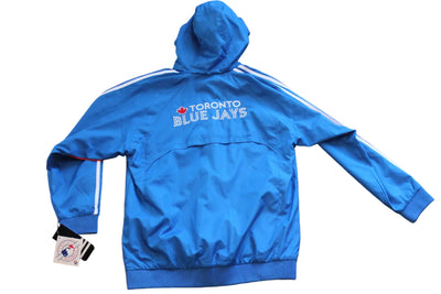 MLB Toronto Blue Jays Youth Adidas Zip-Up Jacket with Hood