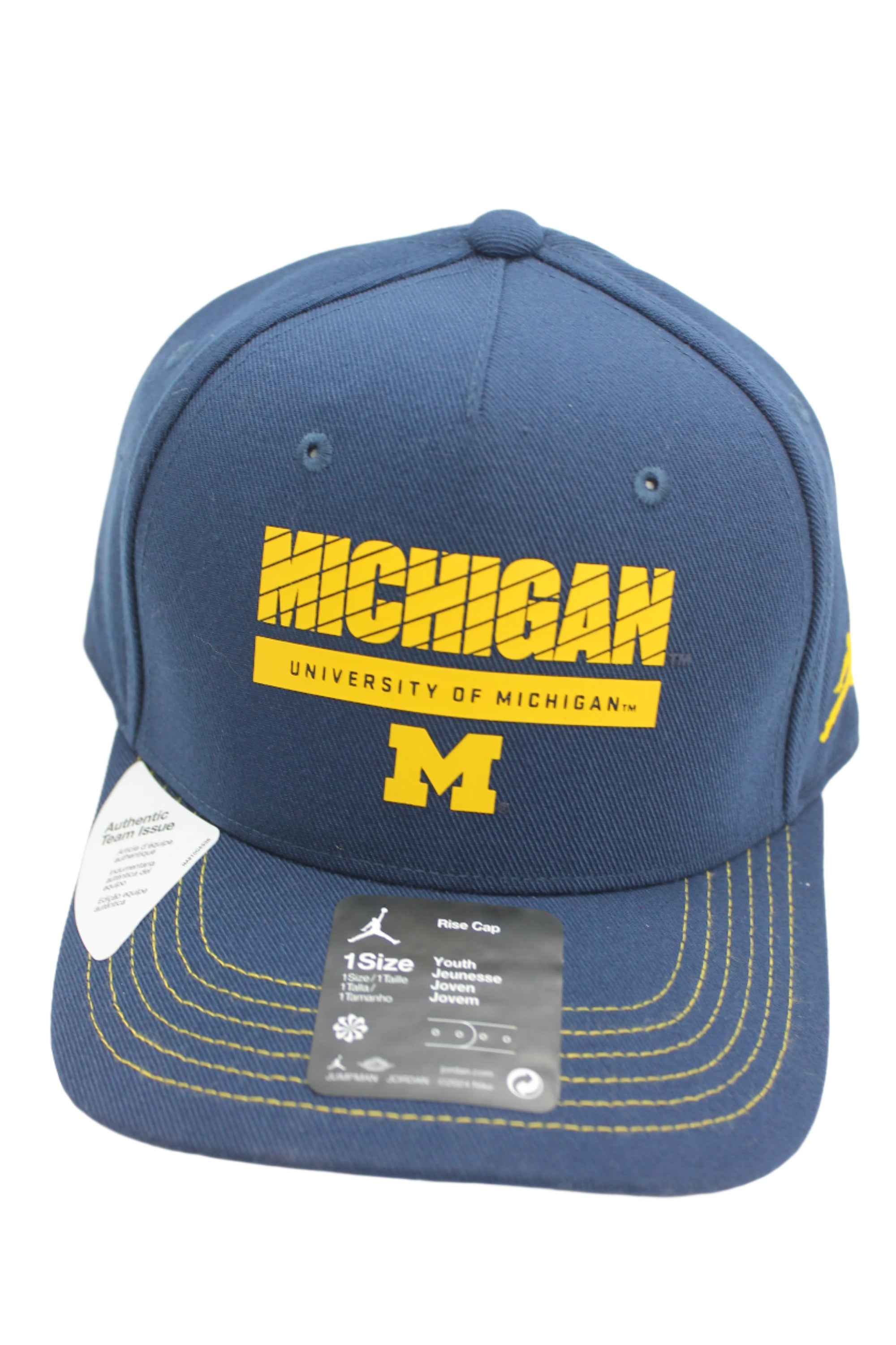 NCAA Michigan Wolverines Jordan Youth On-Field Snapback Hat