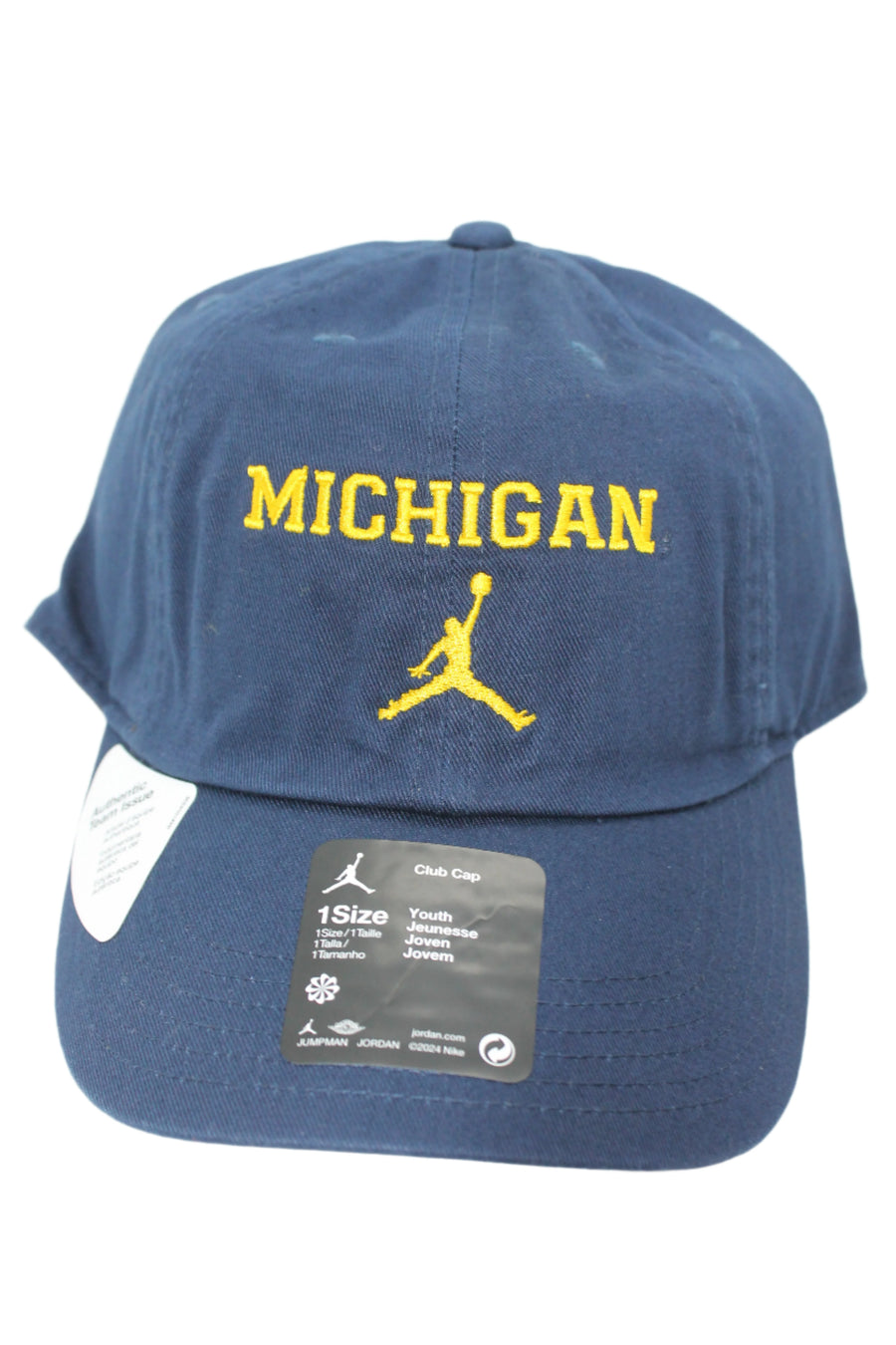 NCAA Michigan Wolverines Jordan Youth On-Field Strapback Hat