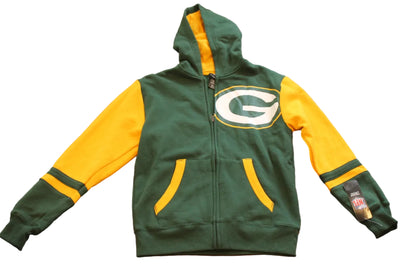NFL Green Bay Packers Youth NFL Apparel Zip-Up Hoodie
