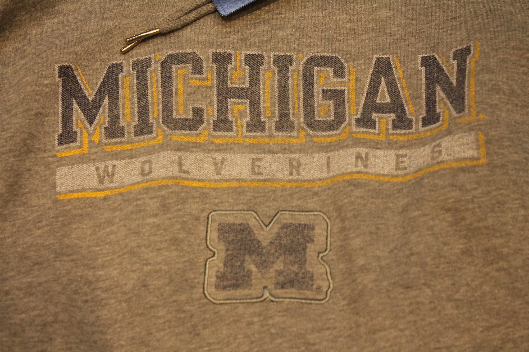 NCAA Men's Michigan Wolverines Champion Distressed Hoodie - XXL
