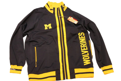 NCAA Men's Michigan Wolverines Mitchell & Ness Zip-Up Track Jacket - Large