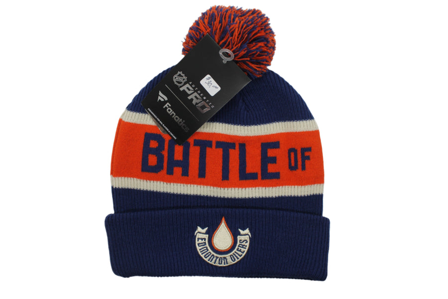 NHL Edmonton Oilers Fanatics Authentic Pro Battle of Alberta Cuffed Toque
