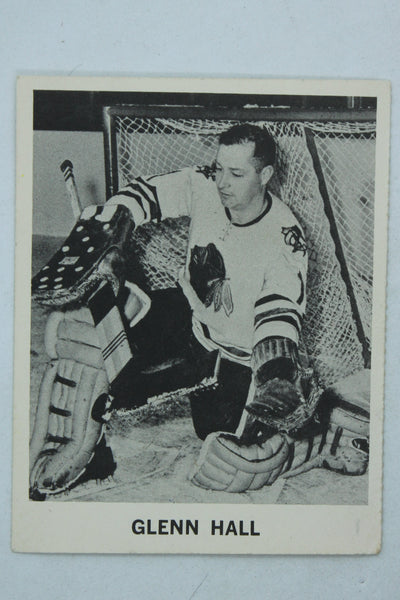 Glen Hall 1965-66 Coca-Cola Hockey - Chicago Blackhawks - Perforated