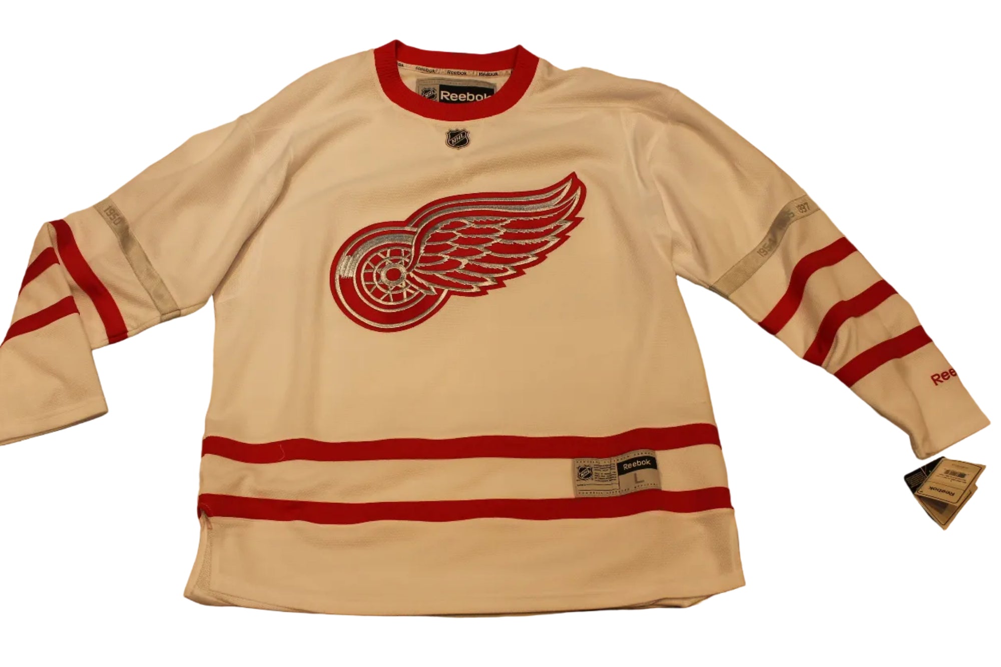 NHL Detroit Red Wings Men's Reebok Centennial Jersey