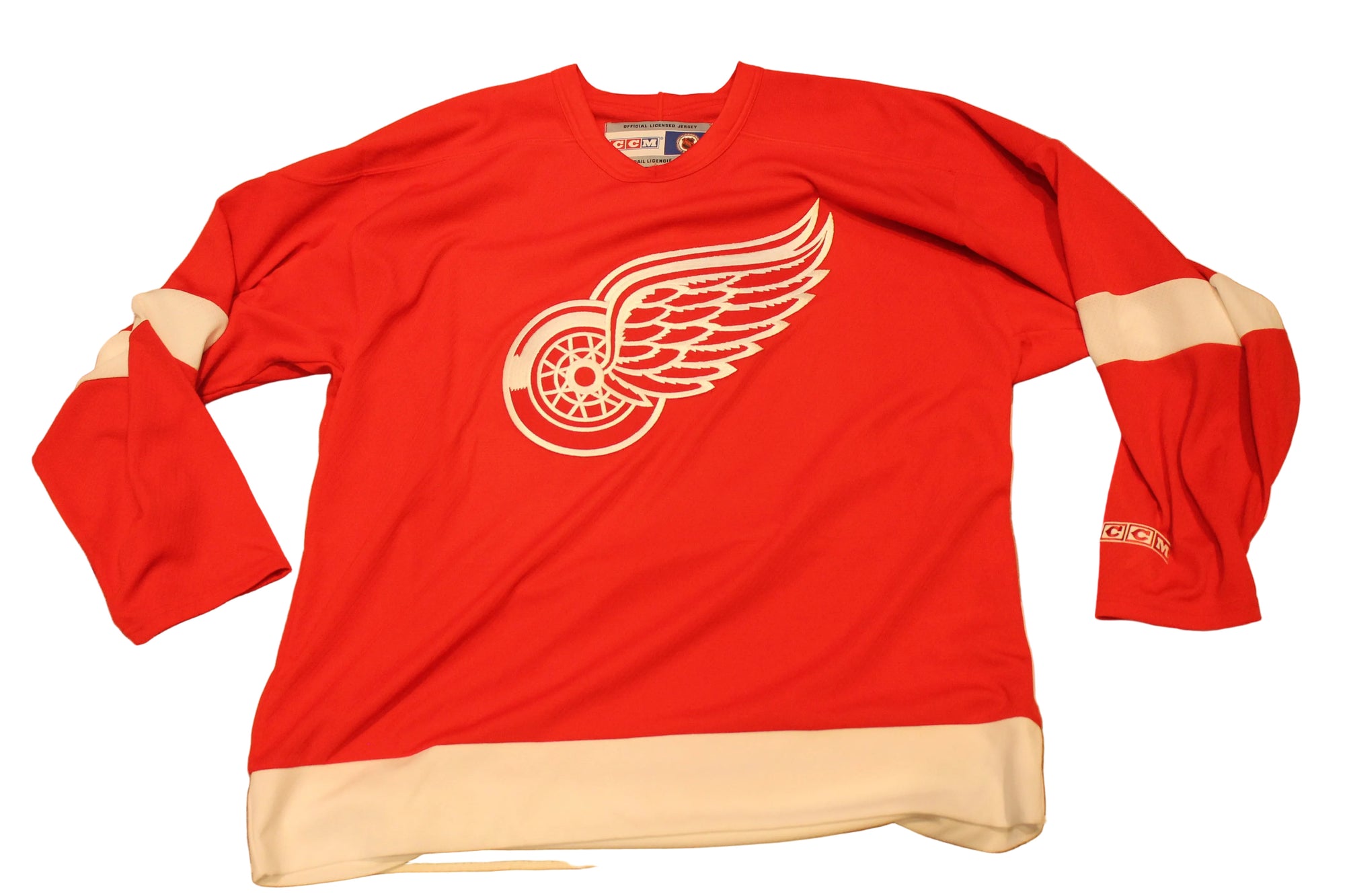 NHL Detroit Red Wings Men's CCM Jersey - Vintage - XLarge